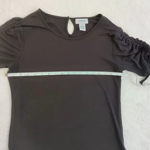 Carmen Marc Valvo Black Top - Picture 4 of 7